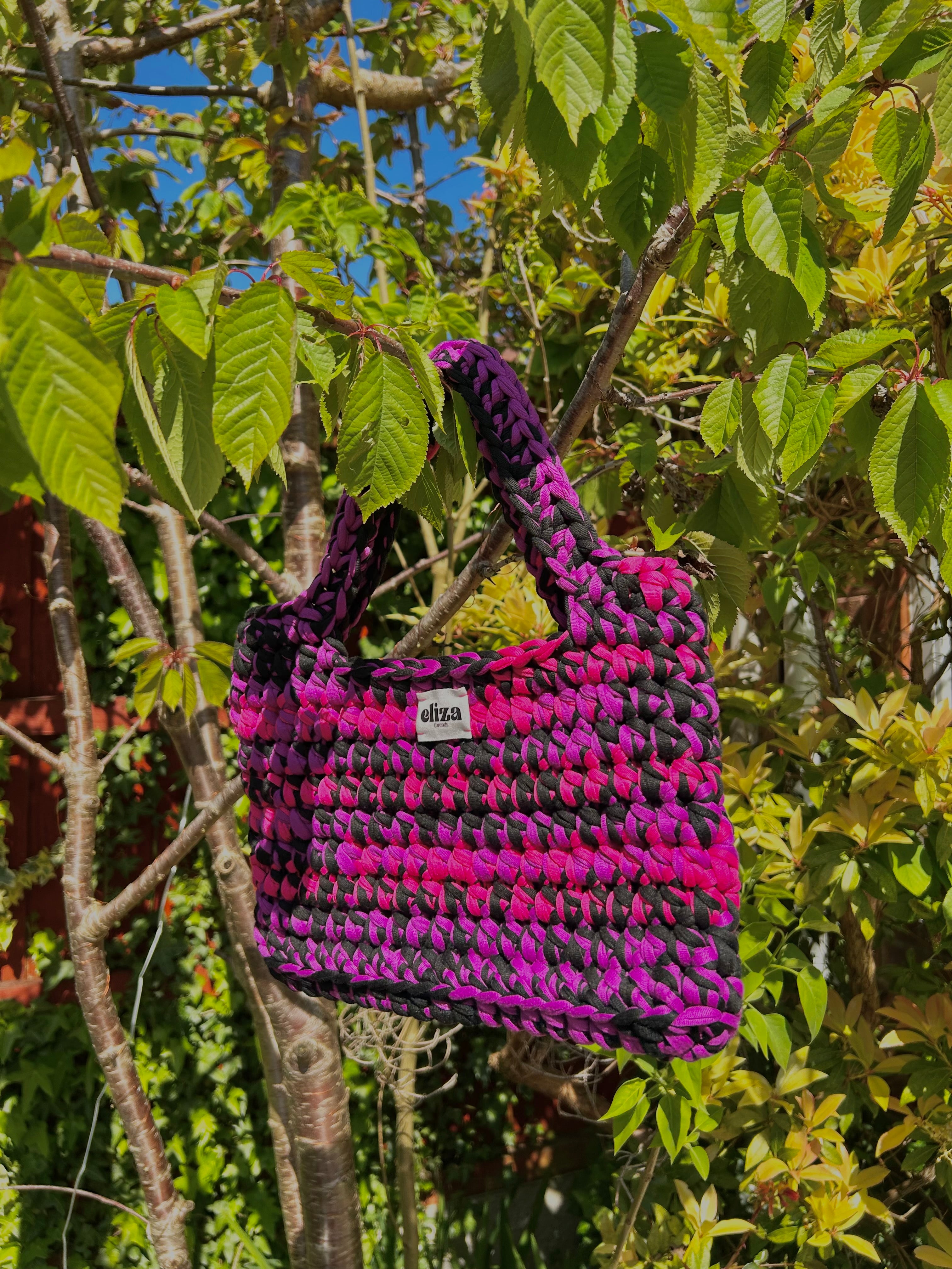 Sienna bag in black indigo