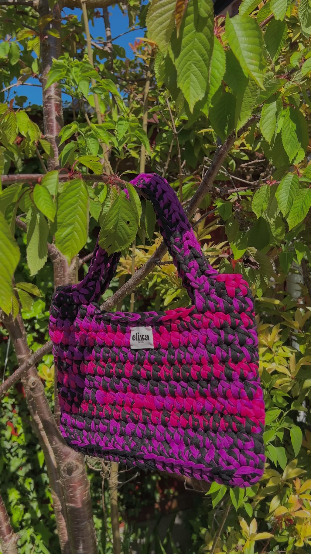 Sienna bag in black indigo